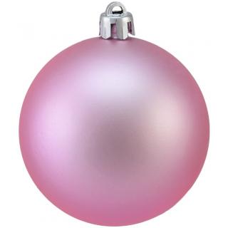 Vánoční ozdoba (7cm), 6ks Barva: Růžová - matná