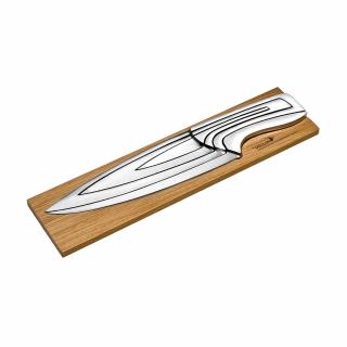 Designová sada nožů na bambusové základně DÉGLON Meeting, 4 ks