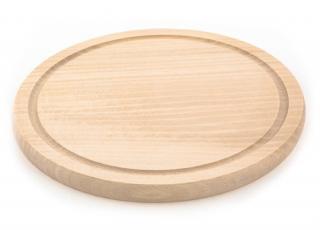Dřevěné kuchyňské prkénko KOLIMAX - kulaté, 22 x 1,6 cm
