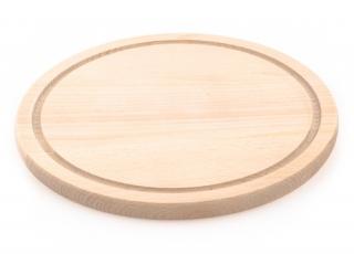Dřevěné kuchyňské prkénko KOLIMAX - kulaté, 25 x 1,6 cm