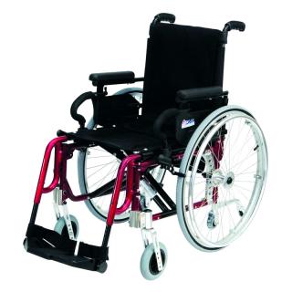 Invalidní vozík variabilní, Basic Light Plus - Red Šířka sedu: 36 cm