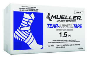 MUELLER Tear-Light® Tape, bílá, 3,8 cm x 6,8 m, 32 ks