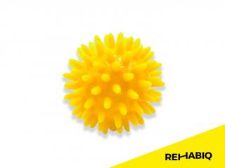 Rehabiq Masážní míček ježek, žlutý 6 cm