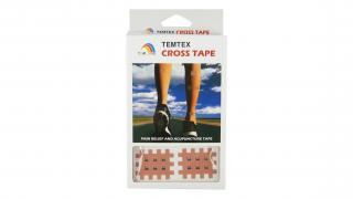 Temtex Cross tape, béžový Rozměry: 3,6 cm x 2,8 cm - 120 ks