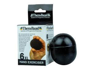 Thera-Band Hand Exerciser XL - posilovač rukou gelové vajíčko, černé - velmi tvrdé