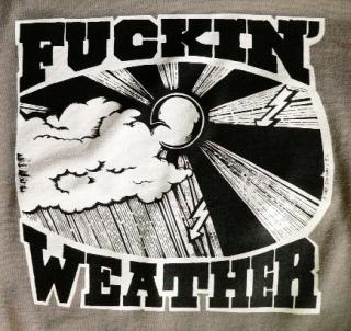 Fucking Weather Barva: ash / popelavá, Střih: pánské-tričko, Velikost: L
