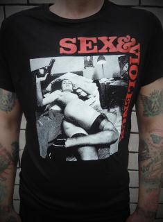 Sex & Violence Barva: black / černá (nehodí se na tmavý potisk), Střih: dámské-tričko/obtažené, Velikost: L