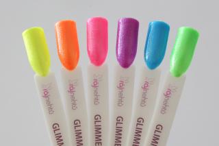 Barevný UV gel GLIMMER - Sada 6ti barev