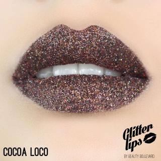 Glitter Lips, voděodolné třpytky na rty - Cocoa Loco 3,5ml