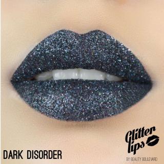 Glitter Lips, voděodolné třpytky na rty - Dark Disorder 3,5ml