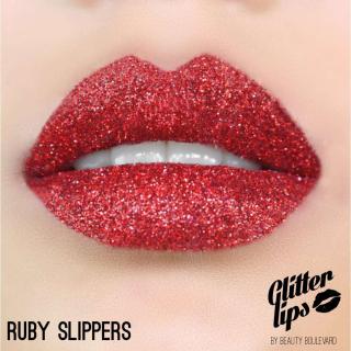 Glitter Lips, voděodolné třpytky na rty - Ruby Slippers 3,5ml
