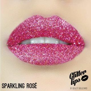 Glitter Lips, voděodolné třpytky na rty - Sparkling Rosé 3,5ml
