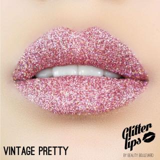 Glitter Lips, voděodolné třpytky na rty - Vintage Pretty 3,5ml