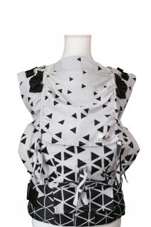 Nosítko Lenka 4ever - Triangl - black and white Ramenní popruhy: Klasické bez možnosti kríženia