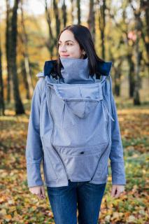 Softshellová bunda Be Lenka - Steel Blue Provedení: Nosící bunda se softshellovou vsádkou 2 v 1, Velikost: XL