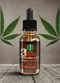 3 COMBO - CBD/CBG/CBN konopný olej 30% - balení 10ml