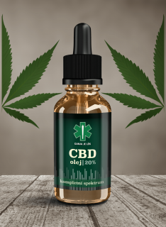 CBD konopný olej 20% - balení 10ml