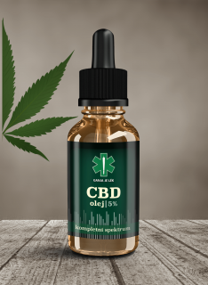 CBD konopný olej 5% - balení 10ml