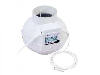 GSE EC Ventilátor 950 m3/h, 125 mm s digitálním regulátorem teploty a vlhkosti