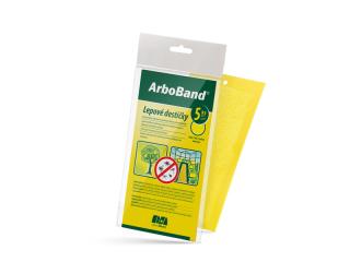 Žluté lepové desky ArboBand 20x10 cm - 5ks
