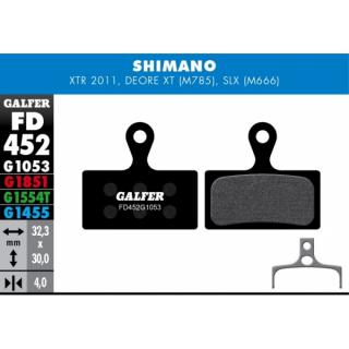 Brzdové destičky Galfer FD452 - shimano Typ: Pro