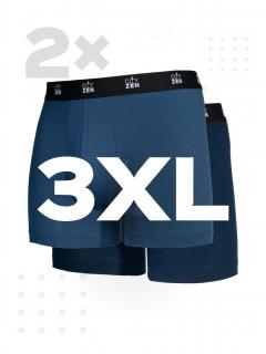 Boxerky PUNO navy+modré - 3XL