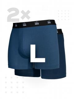 Boxerky PUNO navy+modré - L