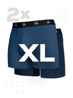 Boxerky PUNO navy+modré - XL