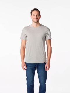 Pánské tričko AGEN šedá melanž Velikost: XL