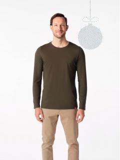 Pánské tričko CALI dark khaki Velikost: 3XL