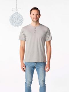 Pánské tričko ERMONT šedá melanž Velikost: XL
