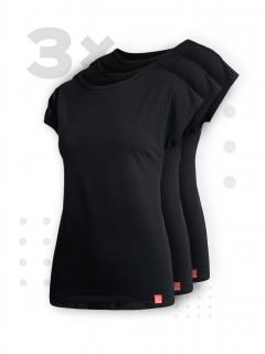 Triplepack černých dámských triček ALTA