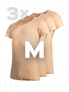 Triplepack pánské neviditelné tričko pod košili ARLON se zdvojeným podpažím - M