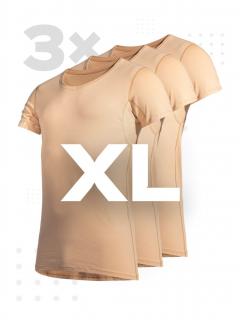 Triplepack pánské neviditelné tričko pod košili ARLON se zdvojeným podpažím - XL