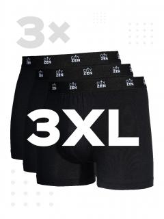 Triplepack pánských boxerek PUNO černé - 3XL