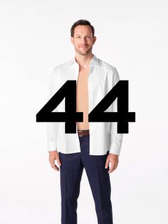 Zvýhodněný balíček - bílá pánská košile GENT + neviditelné tričko ARLON - 44