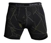 Quickdry Boxer, Black/Yellow - S