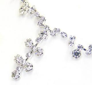 Souprava náhrdelník a náušnice s kamínky Crystal Elegant
