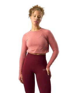 ICANIWILL Crop Top Define Cropped Adjustable Rose Barva: Old Rose, Velikost: M