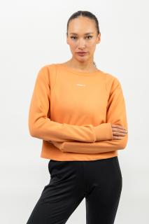 NEBBIA Elite Essentials Crop mikina Gym Spirit 483 Orange Barva: Orange, Velikost: L