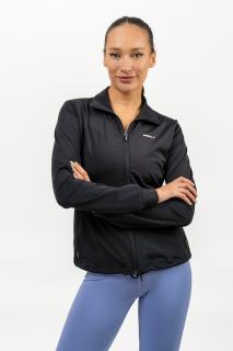 NEBBIA Elite Essentials Mikina na zip s odleskem Sleek 481 Black Barva: Černá, Velikost: L