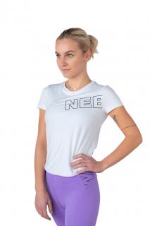 NEBBIA FIT Activewear funkční tričko 440 White Barva: Bílá, Velikost: S