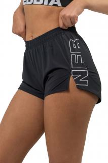 NEBBIA FIT Activewear šortky 442 Black Barva: Černá, Velikost: M