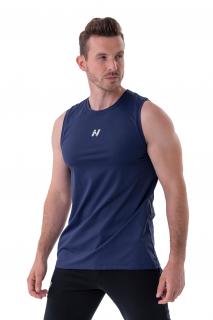 NEBBIA Next Level Sportovní Tílko “Power” 322 Dark Blue Barva: Tmavě modrá, Velikost: XL