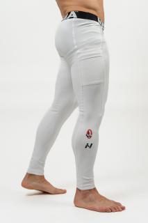 NEBBIA Olympia Fitness leginy s kapsou DISCIPLINE 708 White Barva: Bílá, Velikost: XL