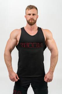 NEBBIA Olympia Fitness tílko STRENGTH 714 Black Barva: Černá, Velikost: L