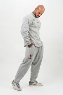 NEBBIA Olympia Mikina bez kapuce SIGNATURE 703 Light Grey Barva: Světle šedá, Velikost: XL