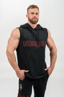 NEBBIA Olympia Mikina bez rukávů IRON BEAST 710 Black Barva: Černá, Velikost: XL