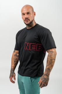 NEBBIA Olympia Tričko s krátkým rukávem DEDICATION 709 Black Barva: Černá, Velikost: L