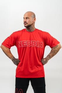 NEBBIA Olympia Tričko s krátkým rukávem LEGACY 711 Red Barva: Červená, Velikost: L